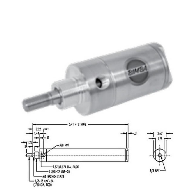 美國(guó)Bimba繽霸 MRS-500.5-DQT3T4氣缸