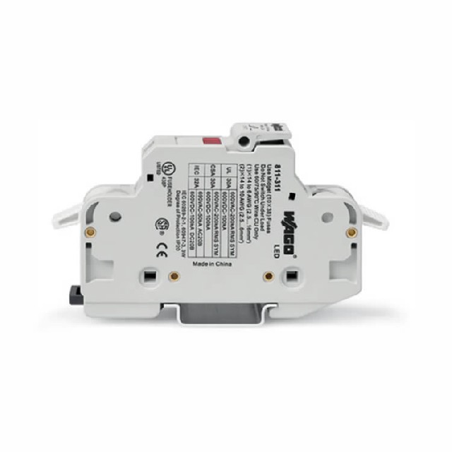 德國WAGO萬可 811-311保險(xiǎn)絲端子塊 2芯保險(xiǎn)絲座